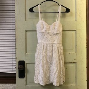 White hollister dress